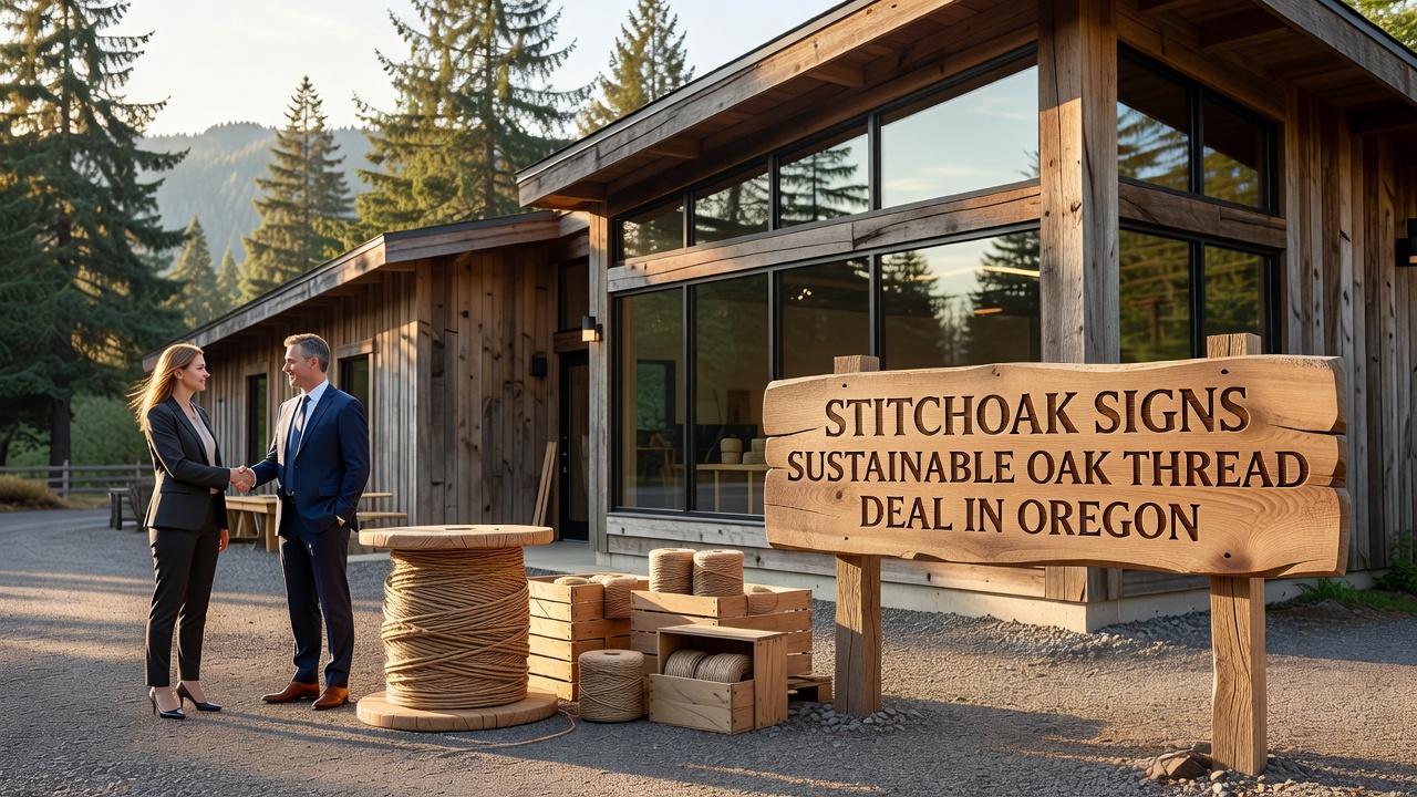 Stitchoak Signs Sustainable Oak Thread Deal in Oregon